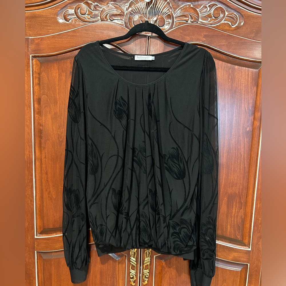Elegant Black Women's Top